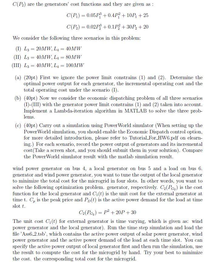 Solved Prob. 1 (100pt) Consider the power system shown in | Chegg.com