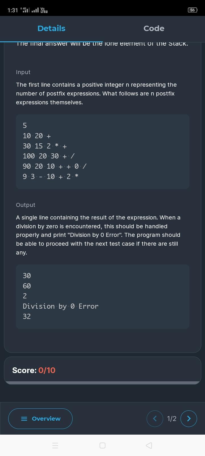 Solved 1. Postfix Calculator by CodeChum Admin JAVA CODE | Chegg.com
