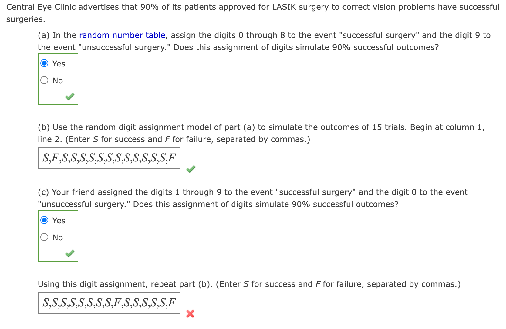 Solved Tral Eye Clinic Advertises That 90% Of Its Patients | Chegg.com