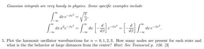 gaussian software harmonic osscialtor approximation