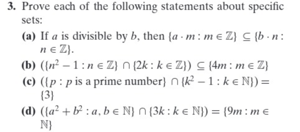 Solved 3. Prove Each Of The Following Statements About | Chegg.com