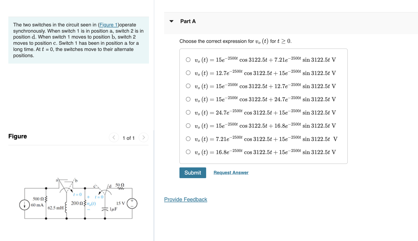 Solved The Two Switches In The Circuit Seen In (Figure | Chegg.com