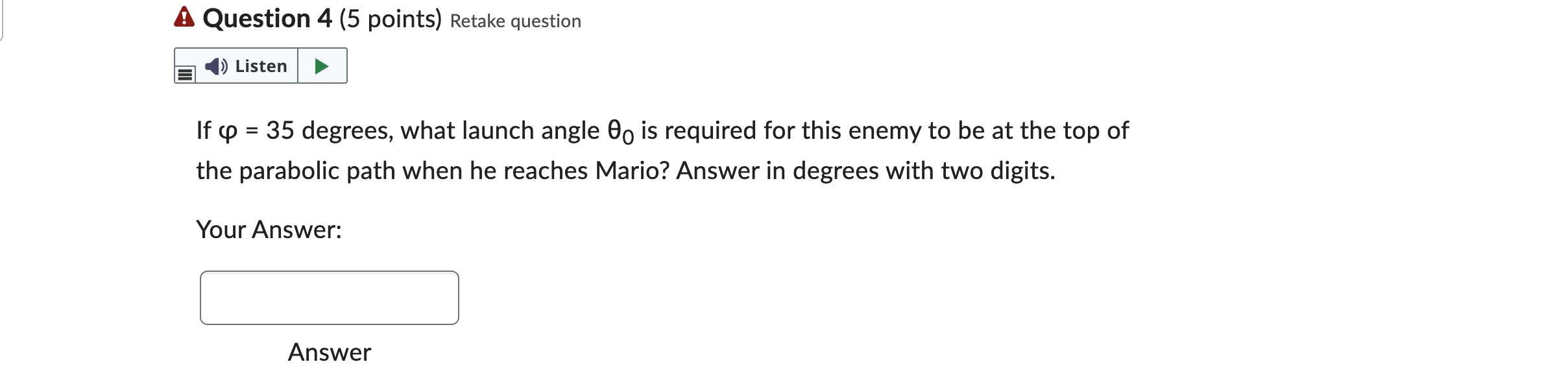 Solved 3. Mario and Fish Upon spotting Mario standing on a | Chegg.com