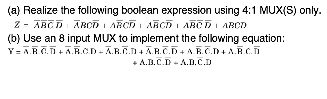 Solved (a) Realize the following boolean expression using | Chegg.com