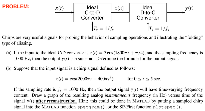 Problem X 0 X N Y T Ideal C To D Converter Ide Chegg Com