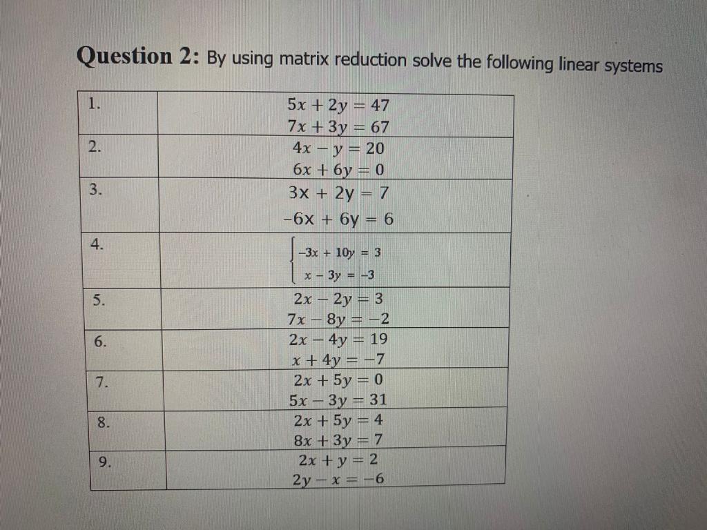 Resolver {l}{8x+2y=46}{7x+3y=47}