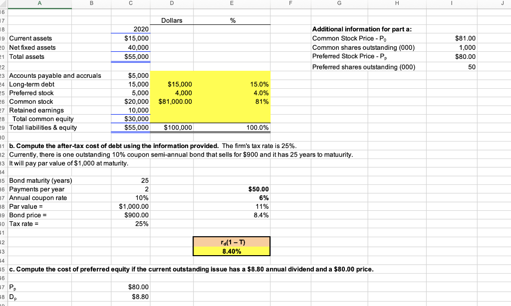 6 f. Now calculate the cost of common equity from | Chegg.com