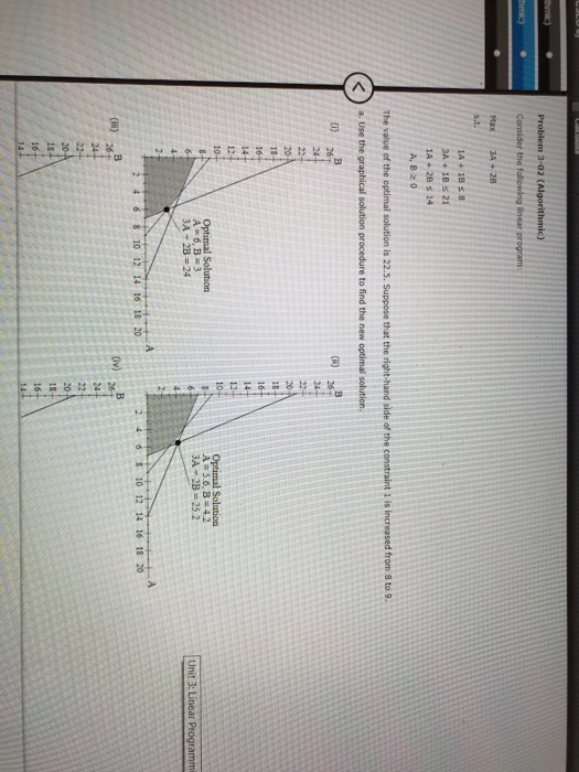 Solved Problem 3-02 (Algorithmic) 1A +18 s 8 3A+ 1B s 21 1A+ | Chegg.com