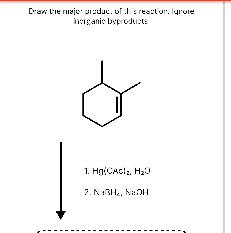 Solved Draw the major product of this reaction. Ignore