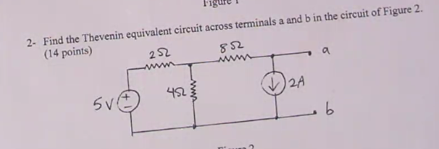 Solved 82 2- Find The Thevenin Equivalent Circuit Across | Chegg.com