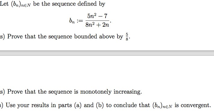 Solved Let (bn)nen Be The Sequence Defined By H _5n– 7 Bn:= | Chegg.com