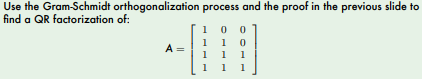 Solved Use The Gram-Schmidt Orthogonalization Process And | Chegg.com