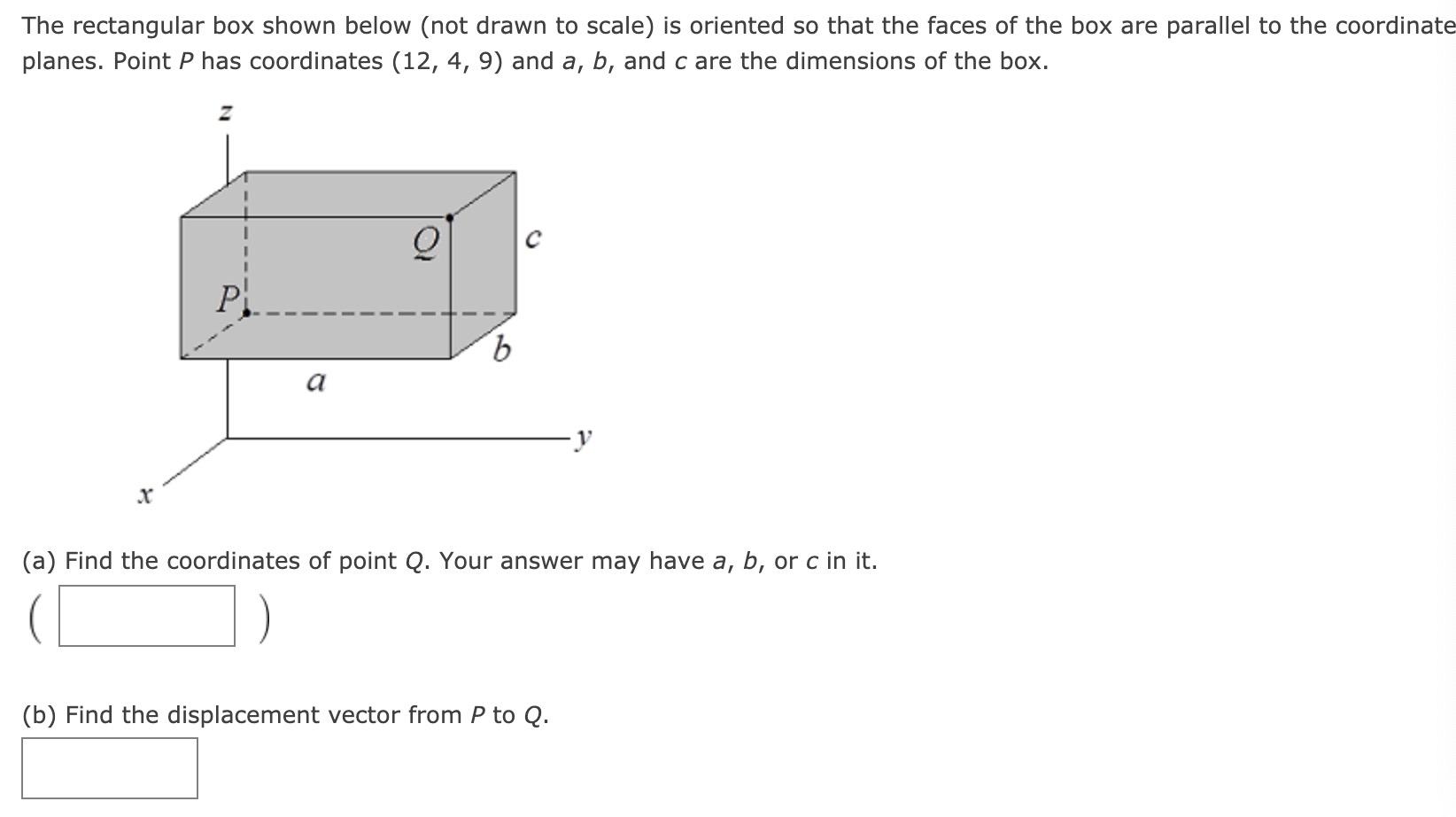 Solved The rectangular box shown below (not drawn to scale) | Chegg.com