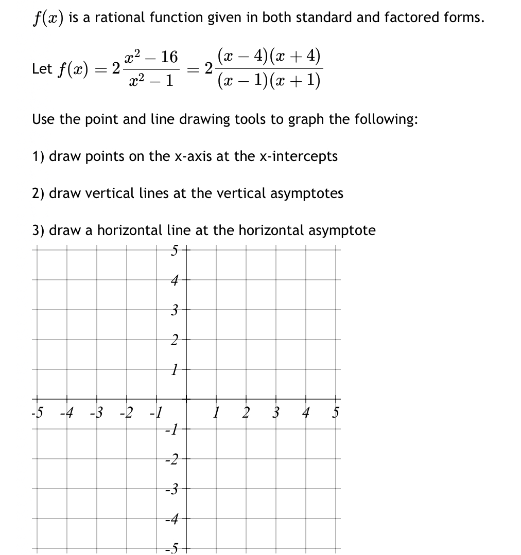 Solved F X Is A Rational Function Given In Both Standard