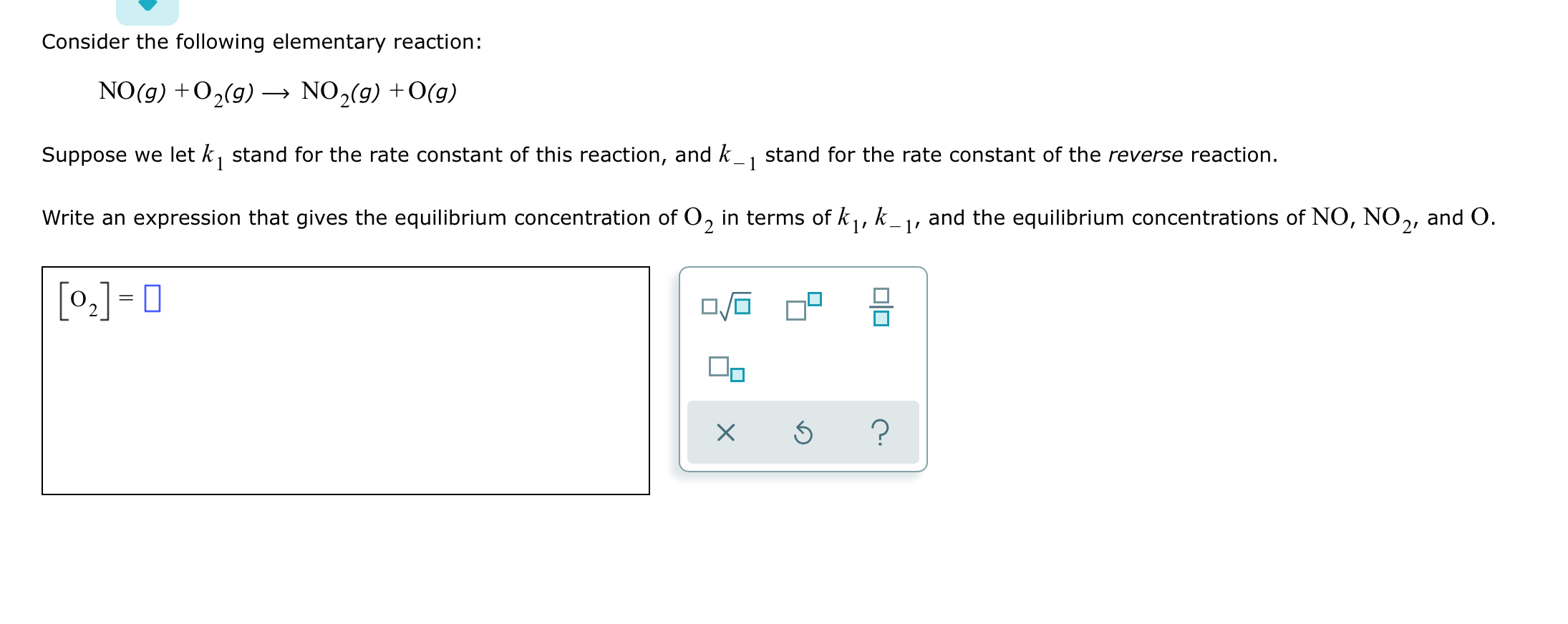 Solved Consider The Following Elementary Reaction No G Chegg Com