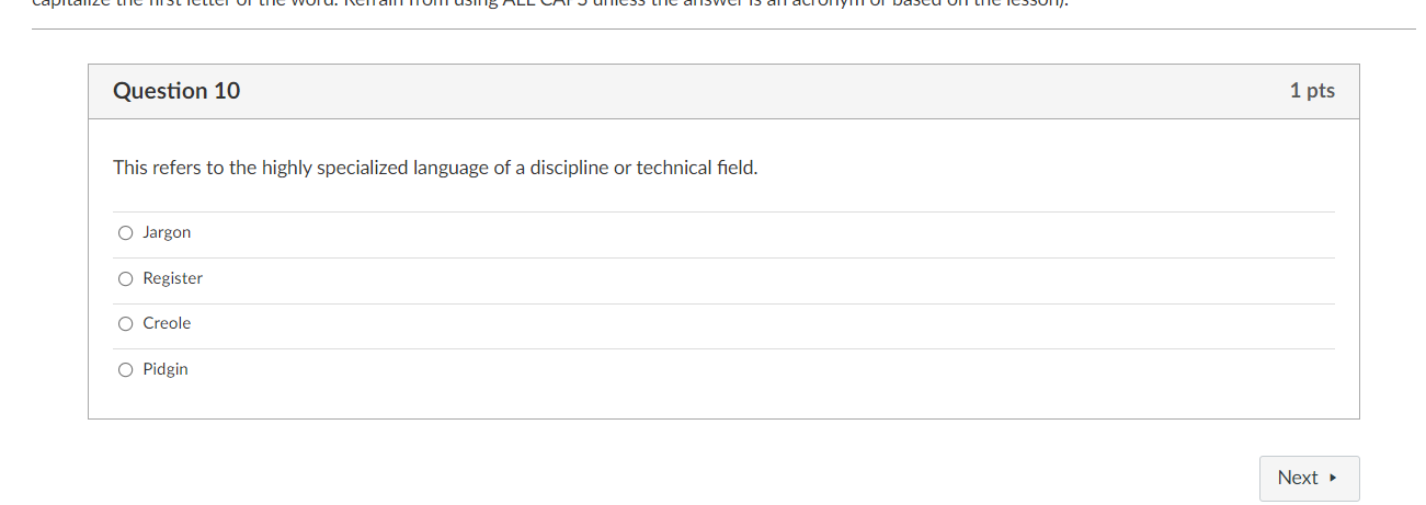 Solved Question 1 1 pts Choose TRUE if the statement very | Chegg.com