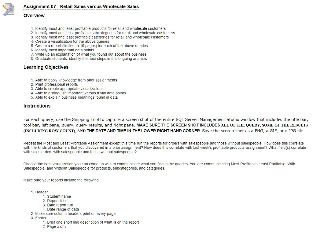 sql query assignment using adventureworks database |... Hello, I am using SQL AdventureWorks database and | Chegg.com