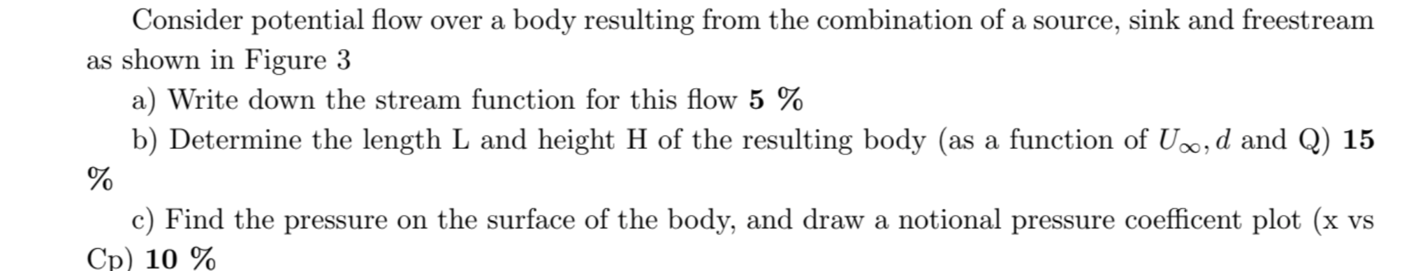 Consider potential flow over a body resulting from | Chegg.com