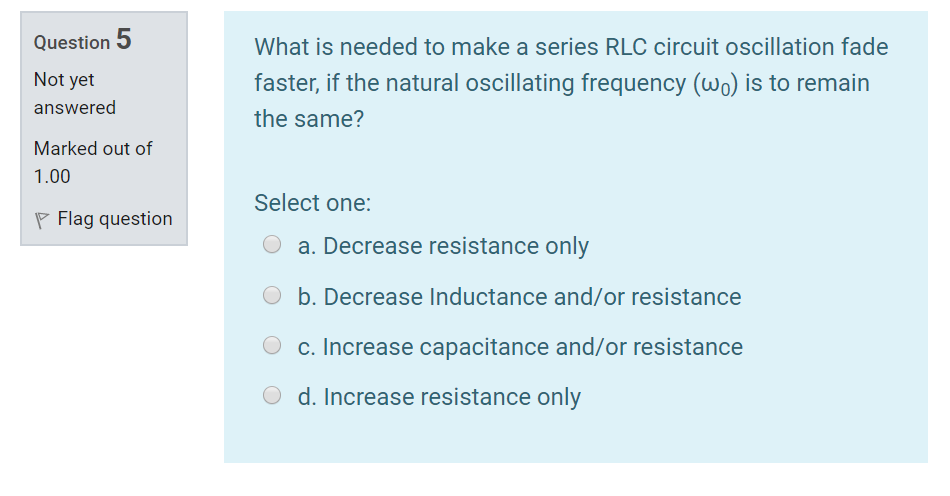Solved Question 1 Answer saved Marked out of 1.00 In a | Chegg.com