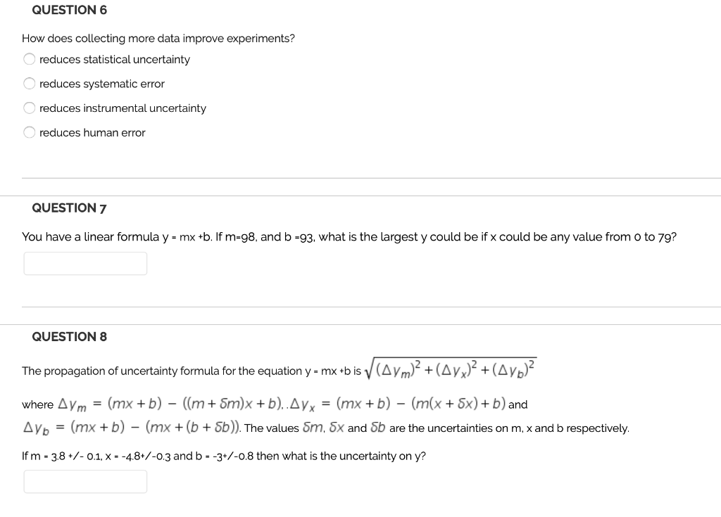 Solved QUESTION 1 What is the standard error on the sample | Chegg.com