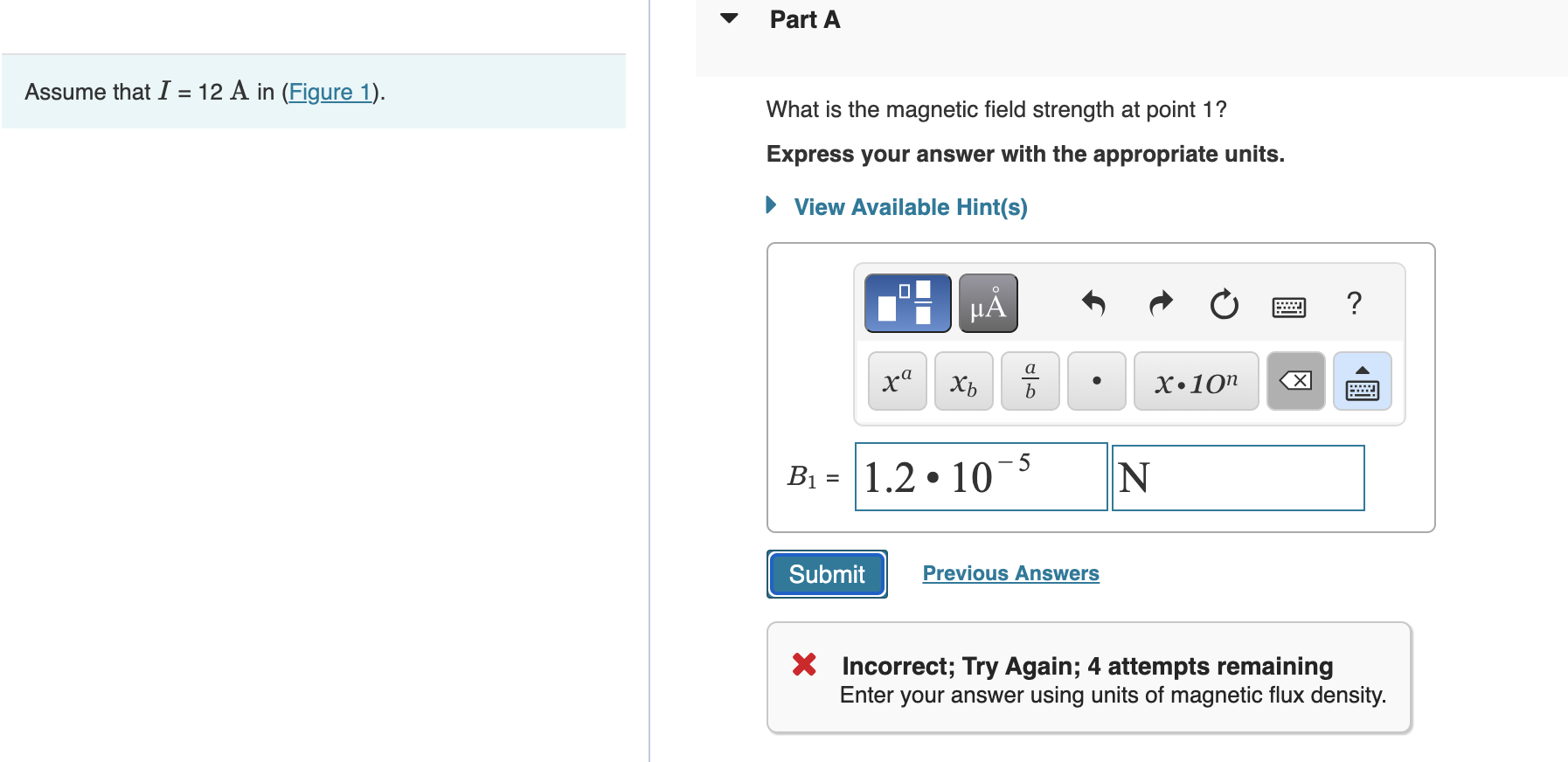 Solved What is the magnetic field strength at point 3 ? | Chegg.com