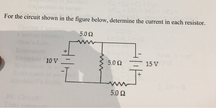Solved For the circuit shown in the figure below, determine | Chegg.com