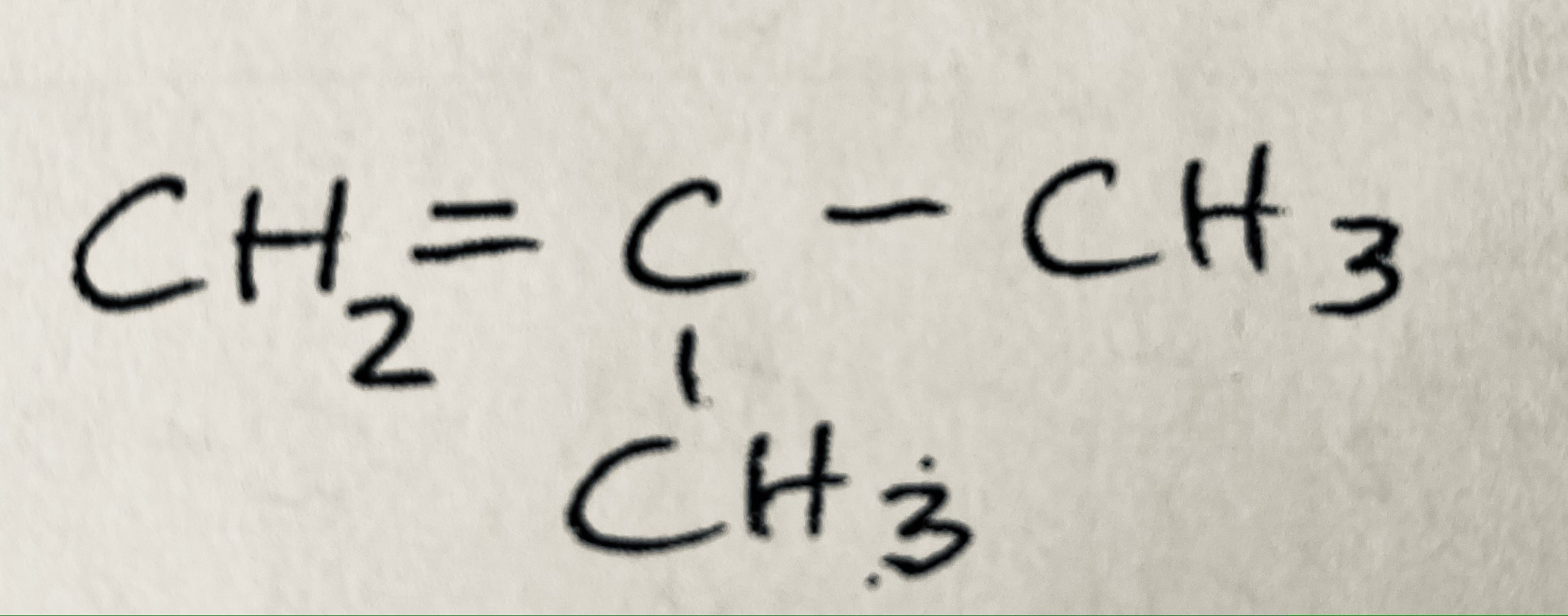 Solved CH2=C−CH3CH3 | Chegg.com