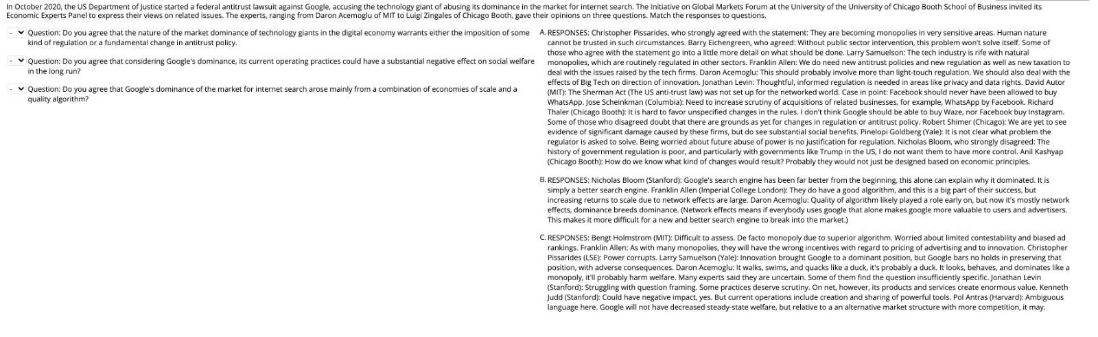 Solved October 2020, the US Department of Justice started a | Chegg.com
