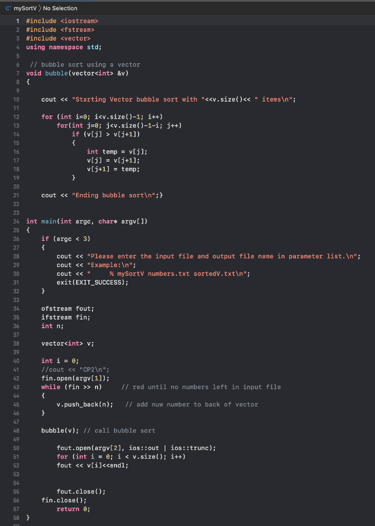 Your job is to write a sort function in C++ that will | Chegg.com
