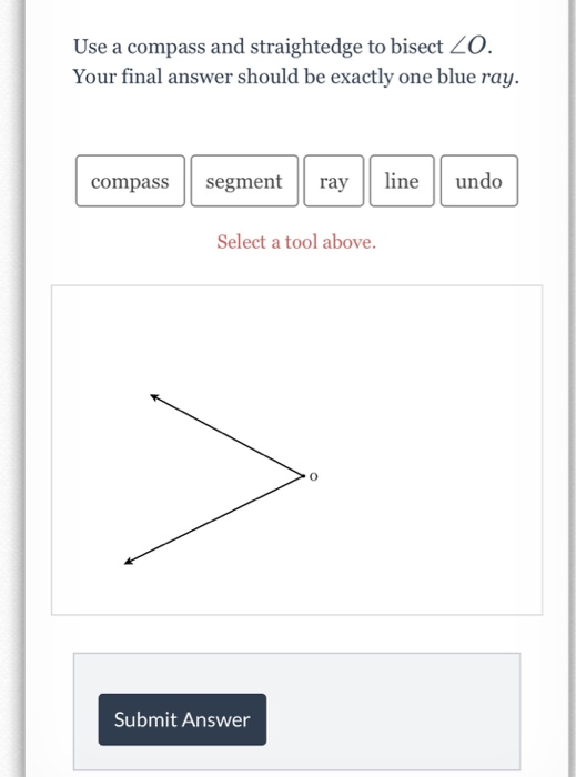 Solved Use a compass and straightedge to bisect Z0. Your