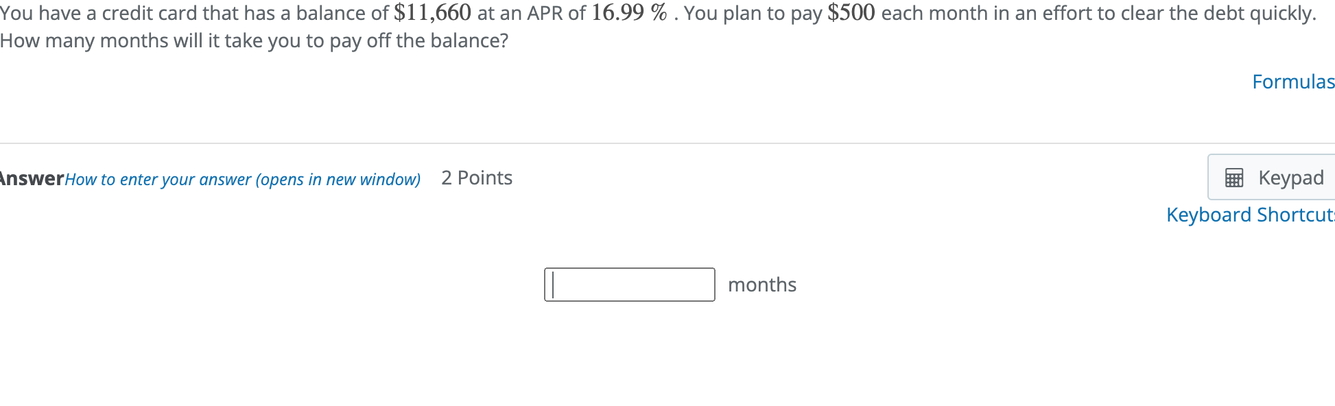 Solved You have a credit card that has a balance of $11,660 | Chegg.com