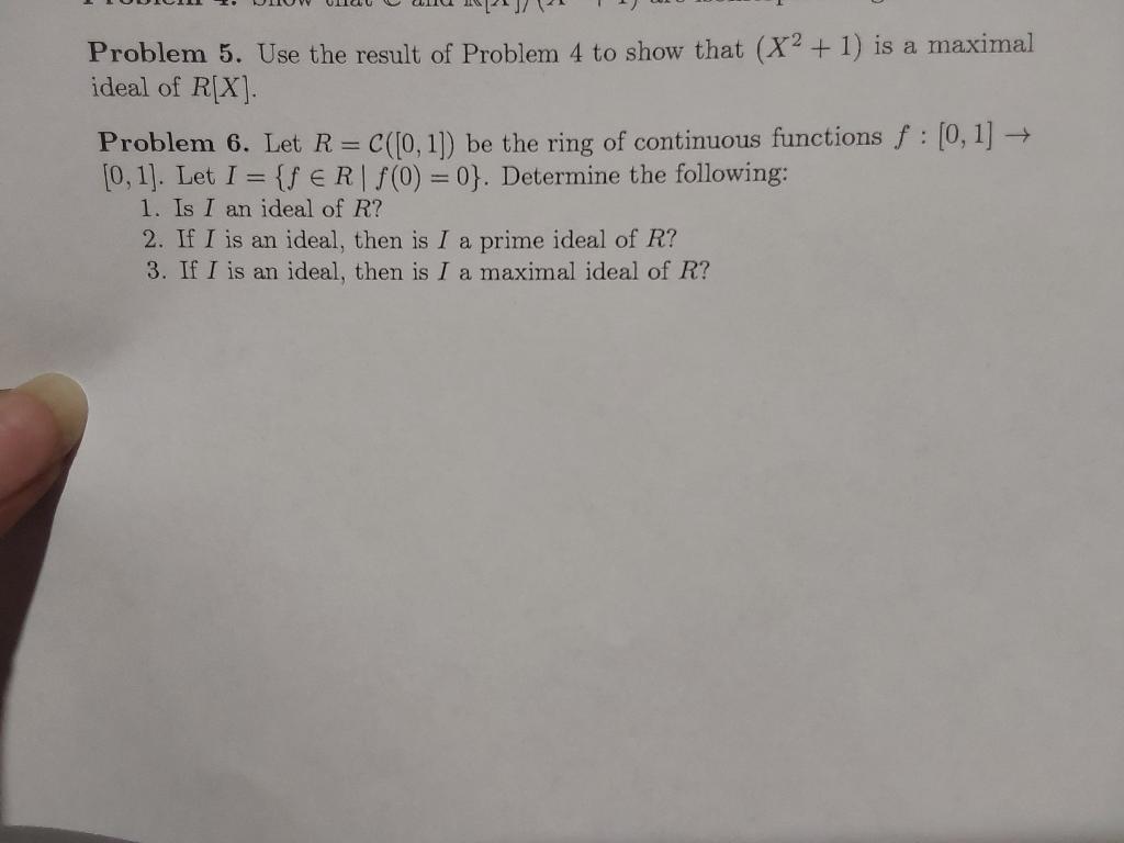 Solved Problem 5. Use the result of Problem 4 to show that | Chegg.com