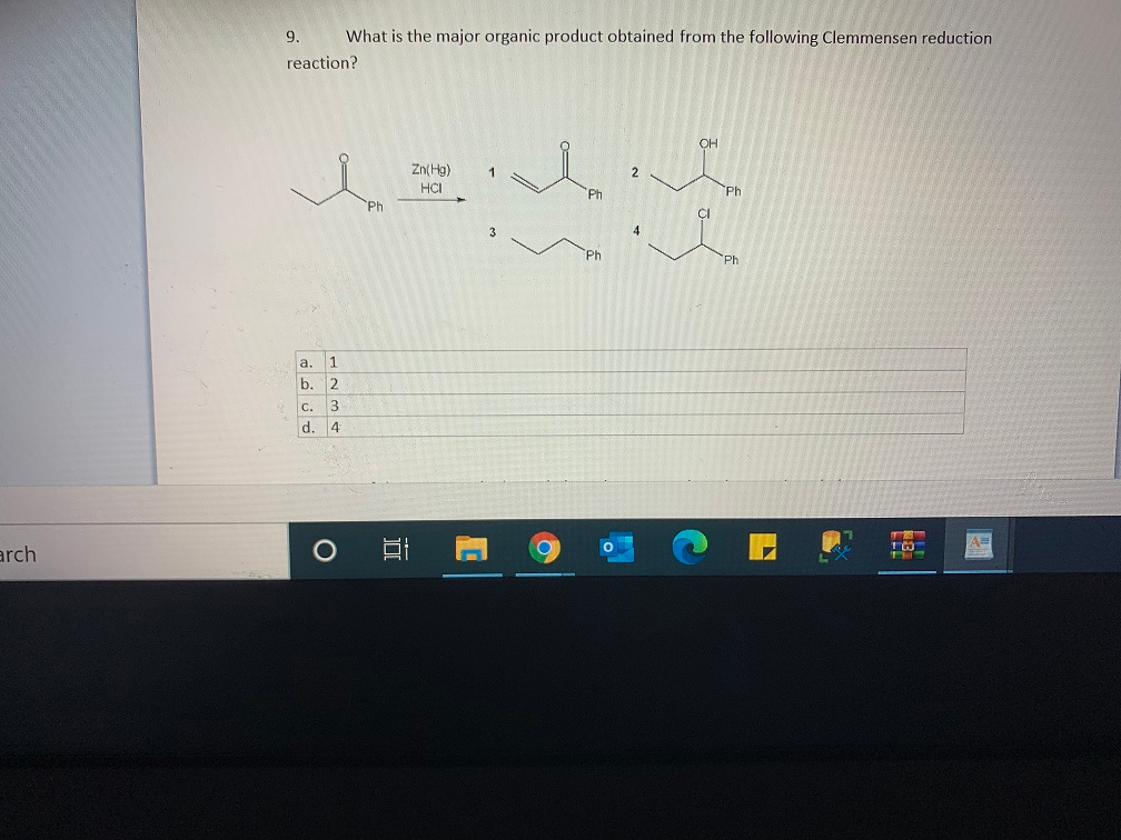 Solved 9. What is the major organic product obtained from | Chegg.com