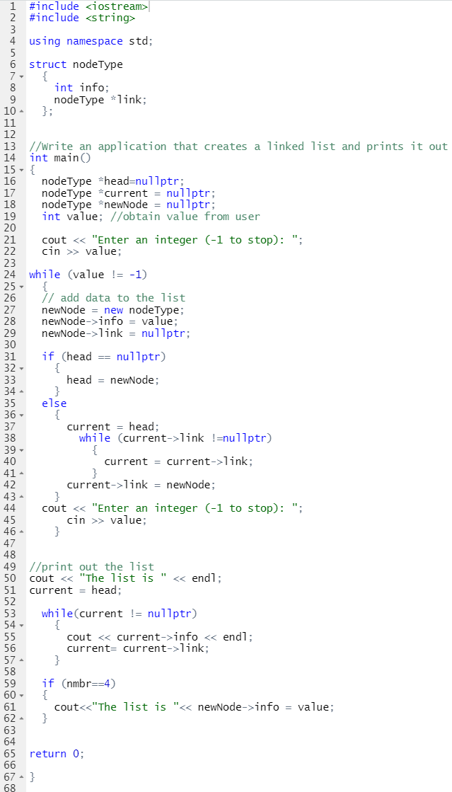 Solved Add 8 out of the 10 features to the code | Chegg.com