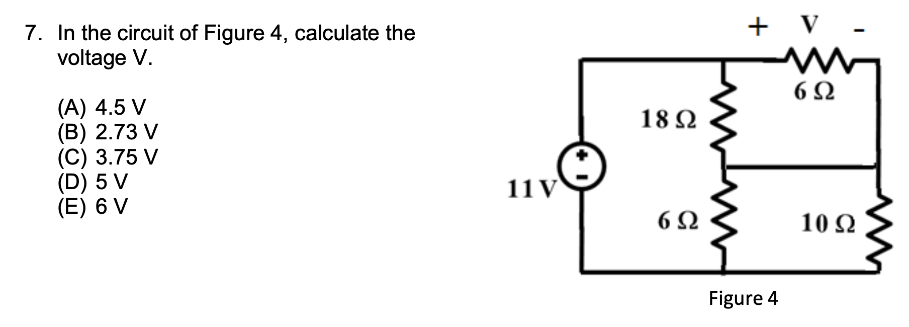 Solved 7. In the circuit of Figure 4, calculate the voltage | Chegg.com