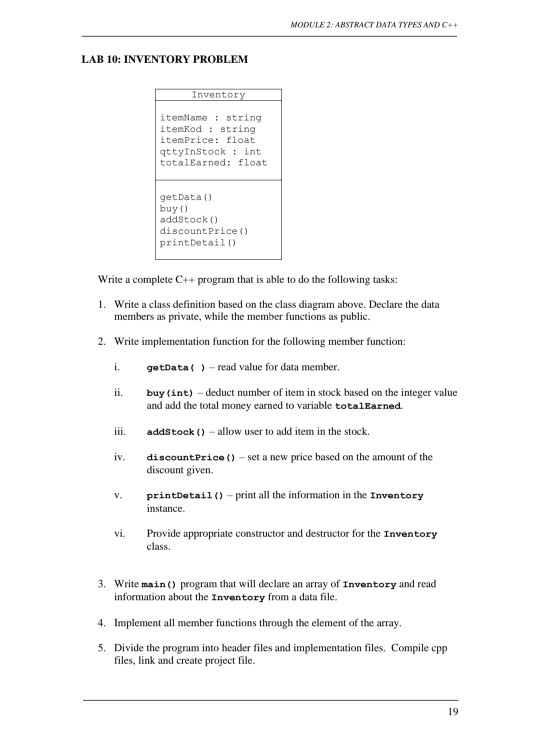 Solved hello , i have this homework which i have to write a | Chegg.com