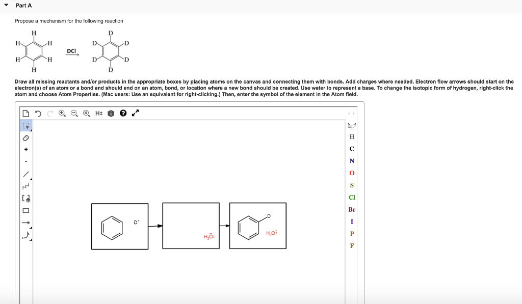 Solved Part A Propose a mechanism for the following reaction | Chegg.com