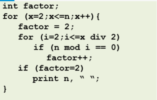 Solved int factor; for (x=2;x
