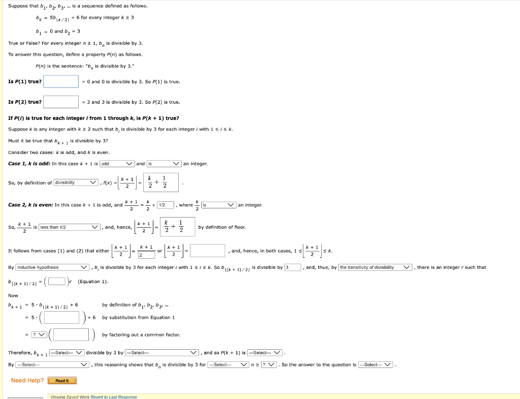 Suppose That B1,b2,b3,… Is A Sequence Defined As | Chegg.com