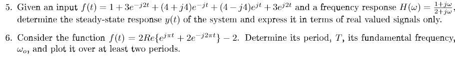 Solved 5. Given an input | Chegg.com