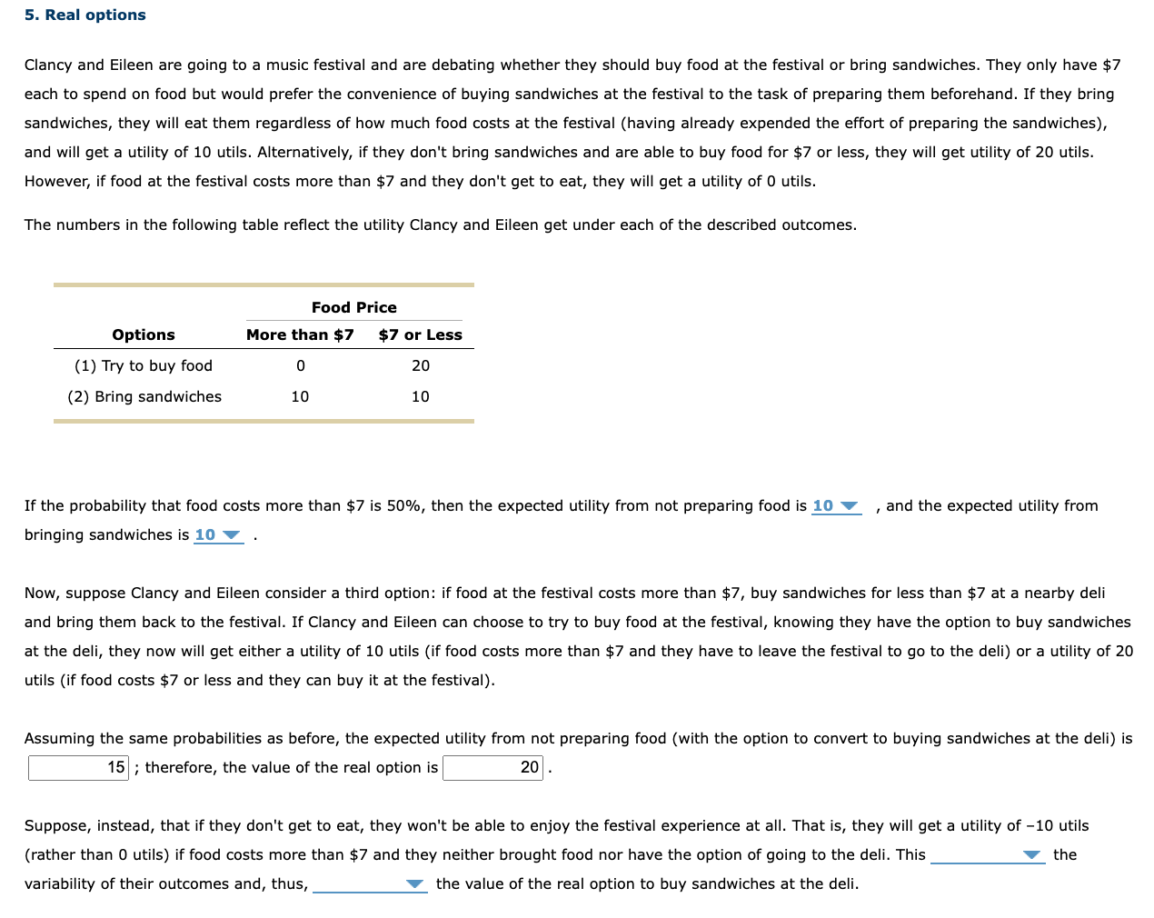 Clancy and Eileen are going to a music festival and