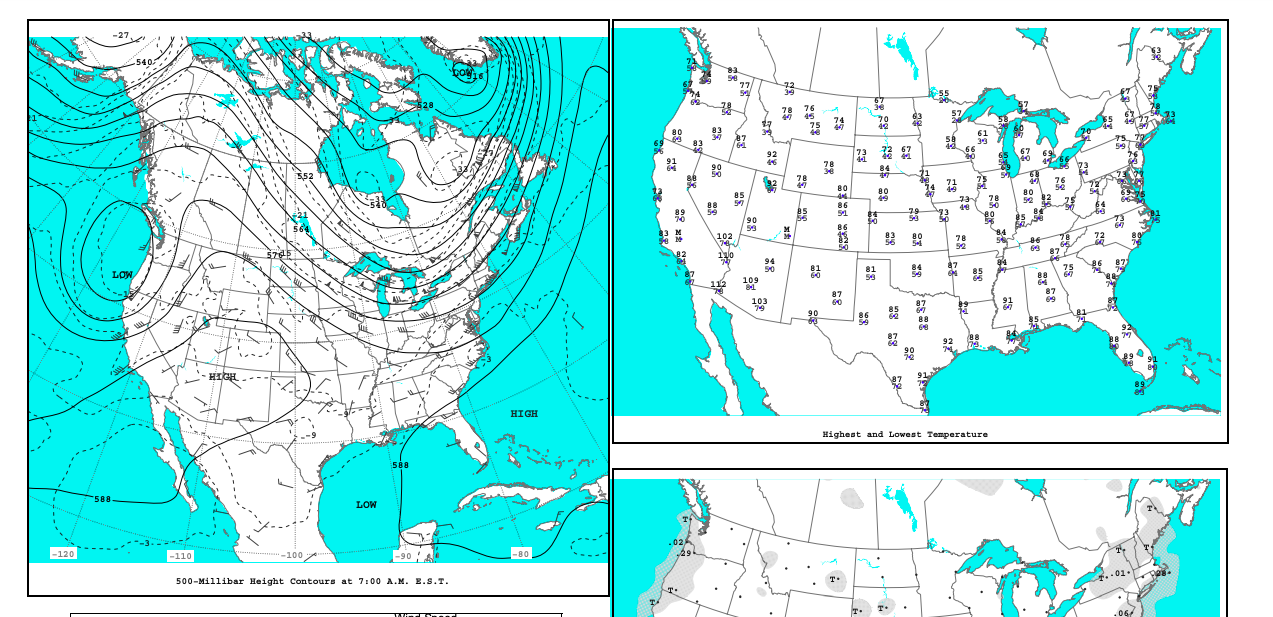 Solved 1. Look at the Surface Weather Map, and find Temp, | Chegg.com