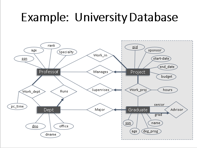 Solved Use ER notations to design a university database | Chegg.com