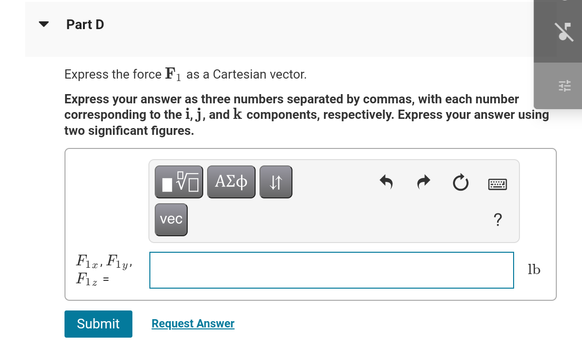 Solved Part A Specify the coordinate direction angle au of | Chegg.com