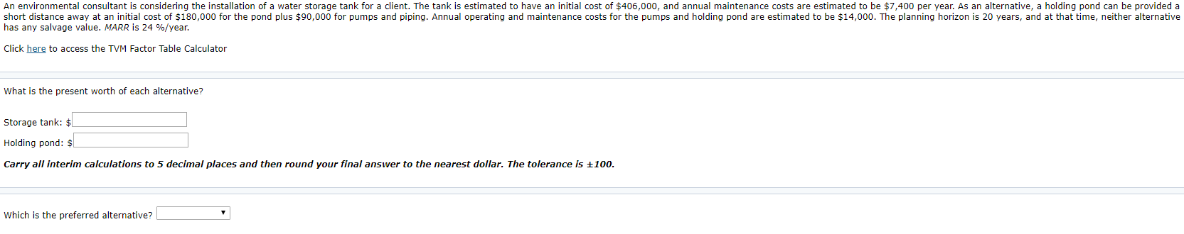 Solved An environmental consultant is considering the | Chegg.com