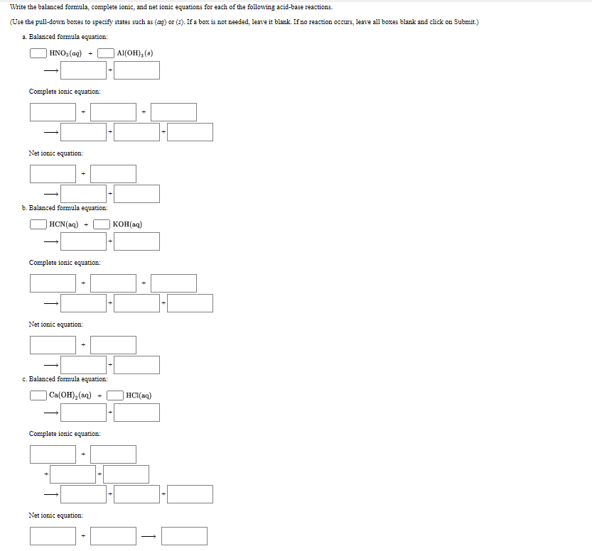 Solved Write the balanced formula, complete ionic, and net | Chegg.com