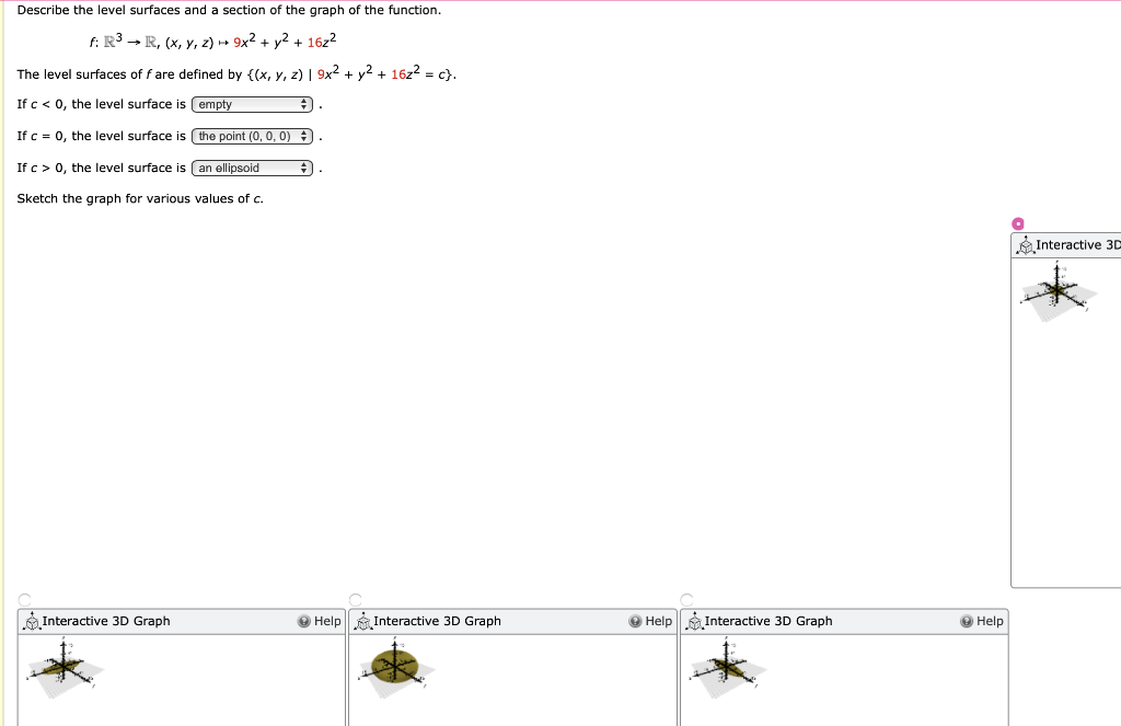 Solved Describe The Graph Of The Function By Computing Some Chegg Com