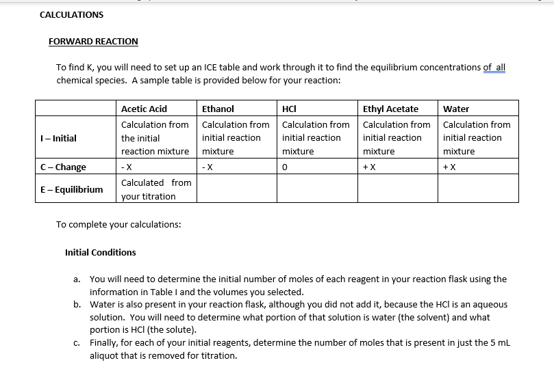 Solved 2. HOMOGENEOUS CHEMICAL EQUILIBRIUM (Pretend you are
