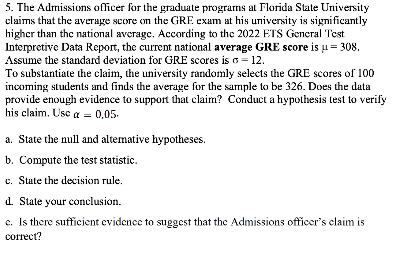 FLORIDA STATE UNIVERSITY GRE REQUIREMENTS FOR MS IN CS visual data 6