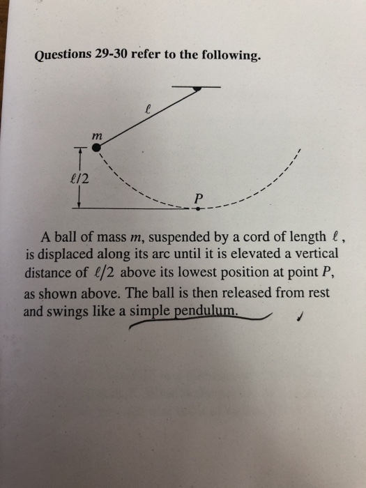 Solved How to calculate the velocity of a simple pendulum